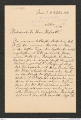 k.k. naturhistorisches Hofmuseum, Intendanzakten 1885-1896 (Hauer), Aktenzahl Z.561/1890, Seite 1